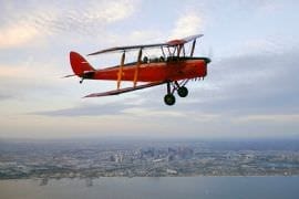 Aerobatics in a Tiger Moth Biplane