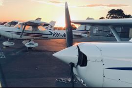 Twilight Flight of Melbourne CBD