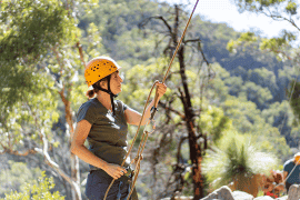 Rock Climb and Abseil at Morialta