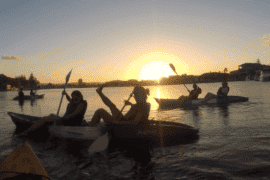 Kayaking, Together Under the Sunset