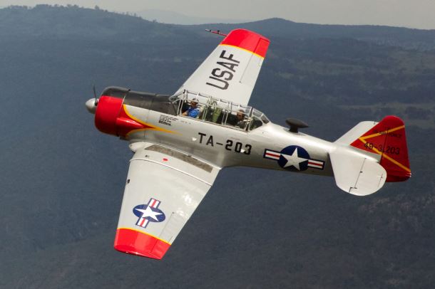 Aerobatics Gorge Adventure in a T-6 Texan
