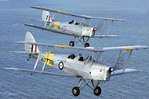 Fly in a Tiger Moth with Wild Acrobatics