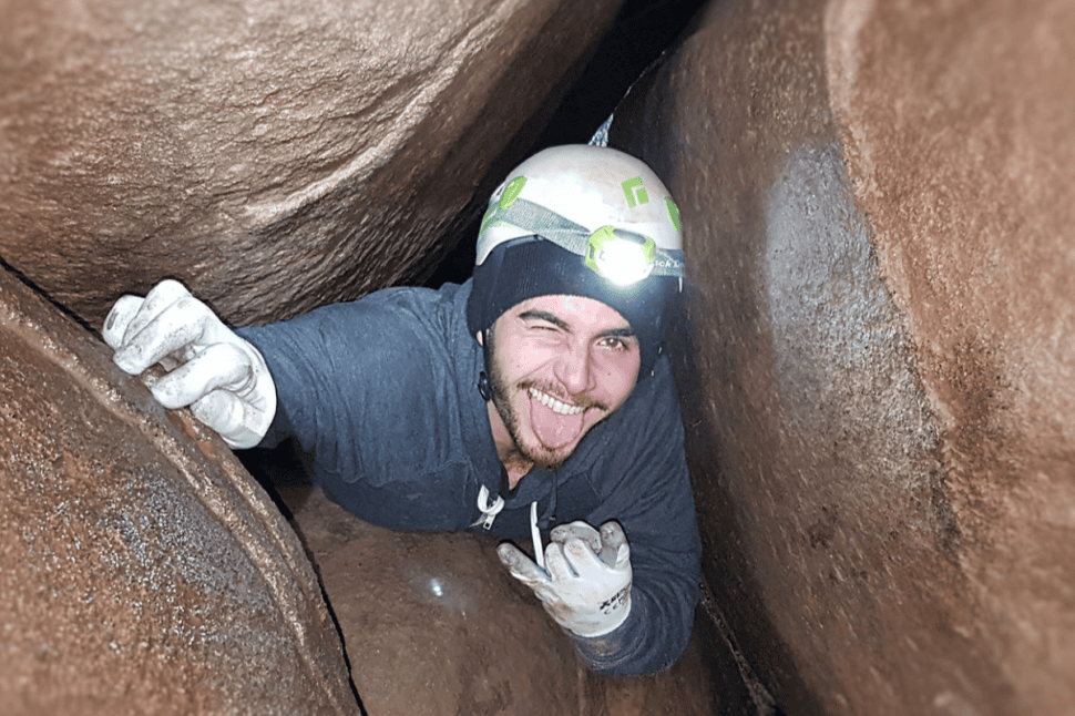 Caving at Britannia Caves