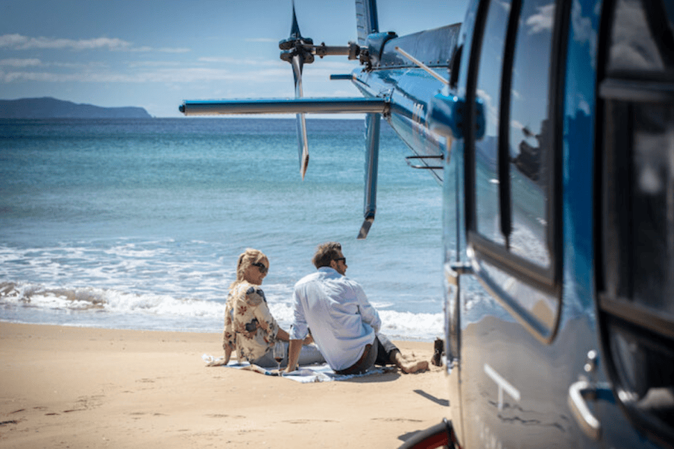 Private Beach Picnic by Helicopter for Two
