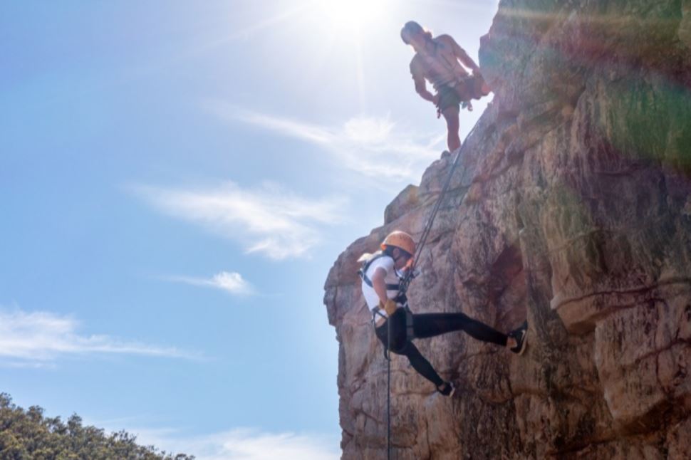 Rock Climb and Abseil at Morialta