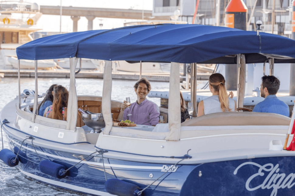 Sail in a Luxury Electric Boat with Friends