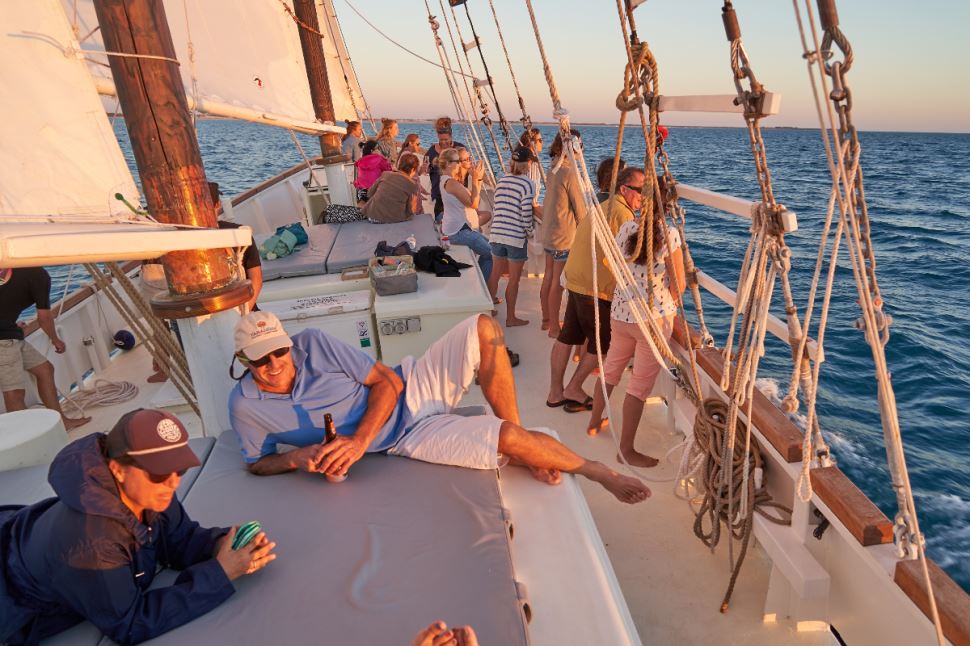 Broome Sunset Cruise in a Gaff Rig Schooner