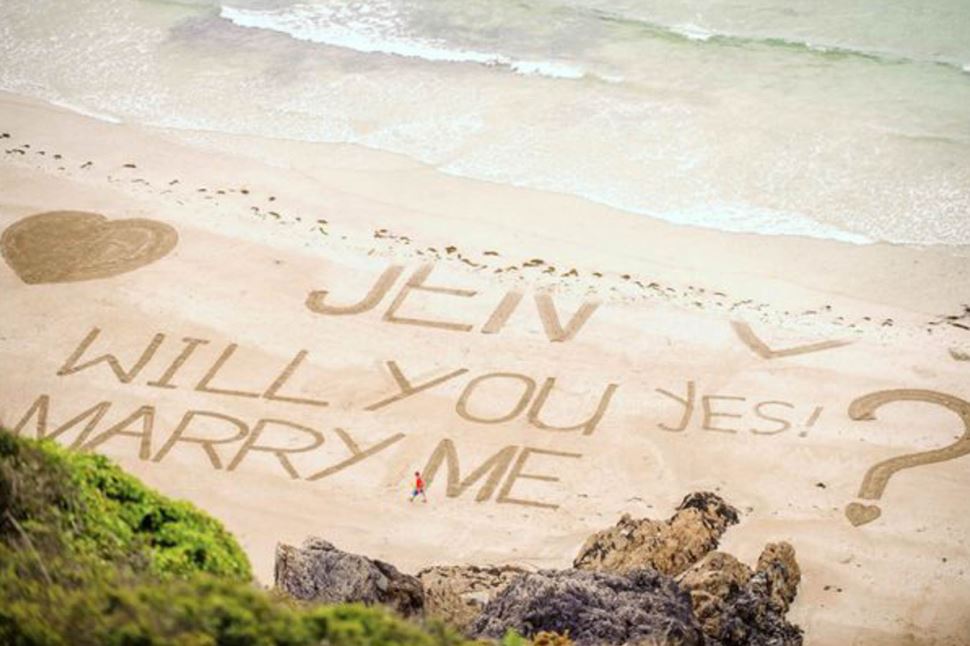 Romantic Gold Coast Proposal Flight