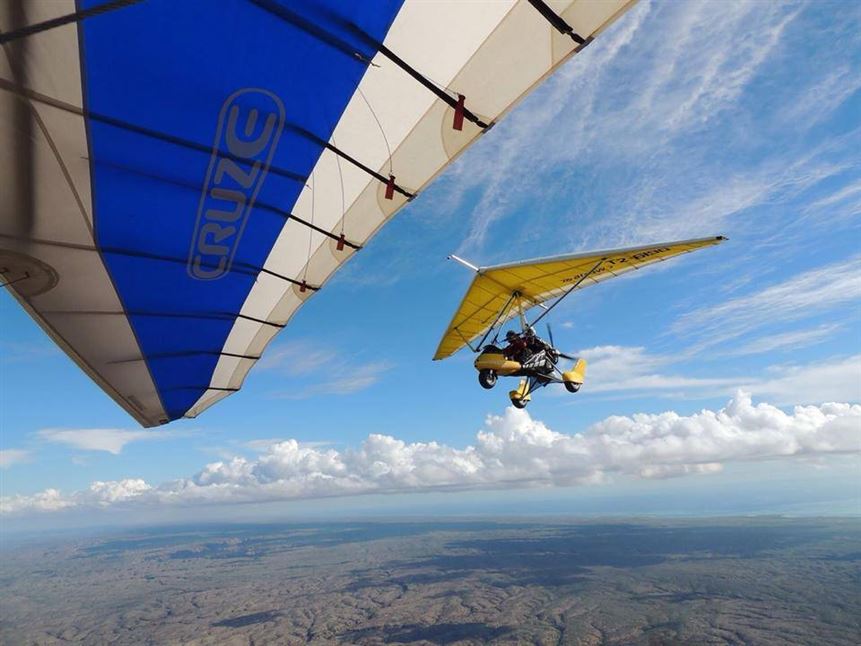 Birds Eye View of Ningaloo in a Microlight