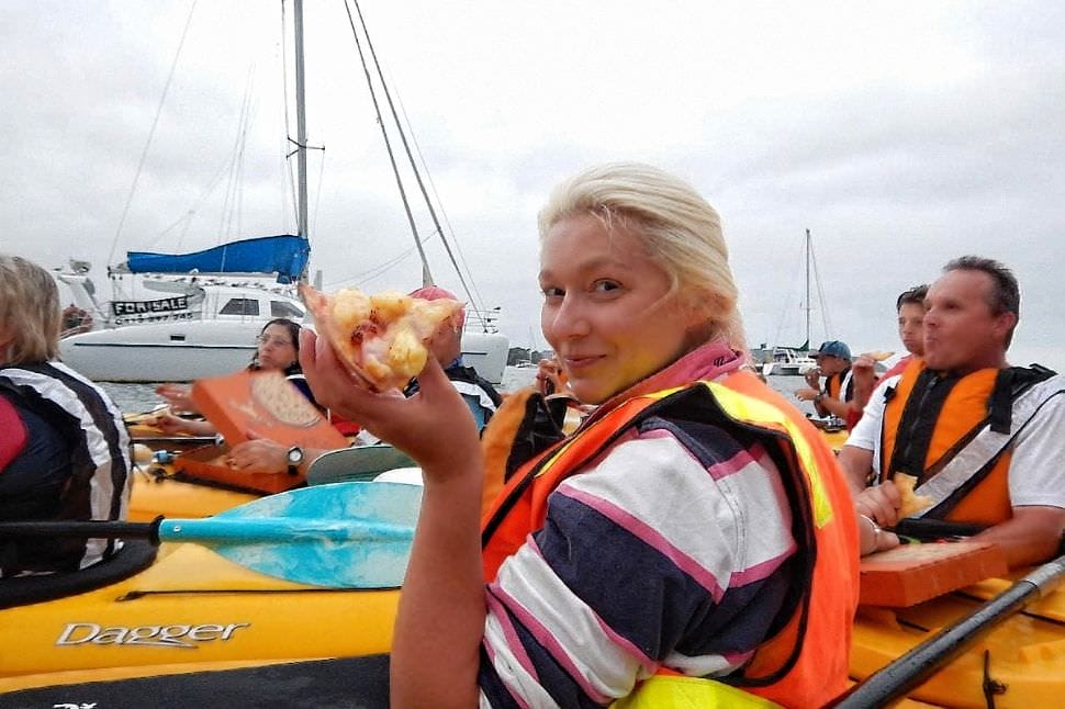 Pizza Paddle, Dinner Kayak Tour