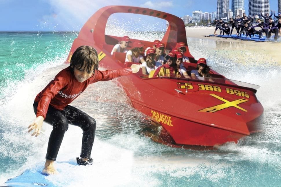 Jet Boat Ride and Surf Lesson, Adult