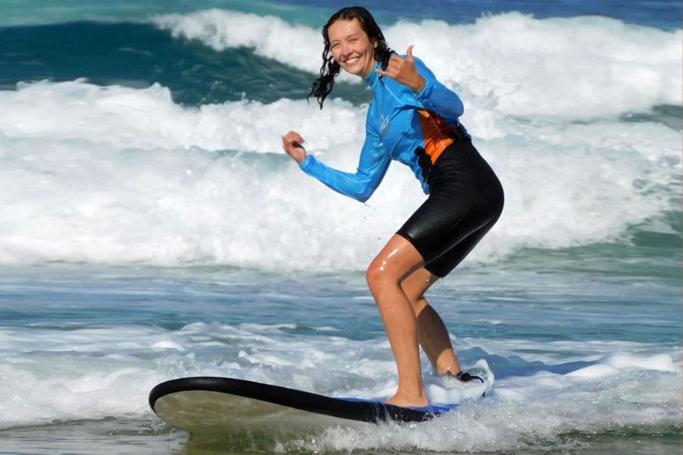 Beginner Surfing Lessons, Student