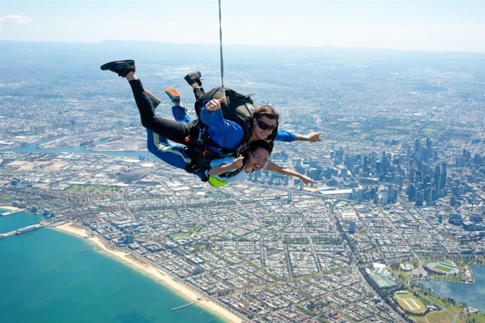 Tandem Skydive over St Kilda Beach