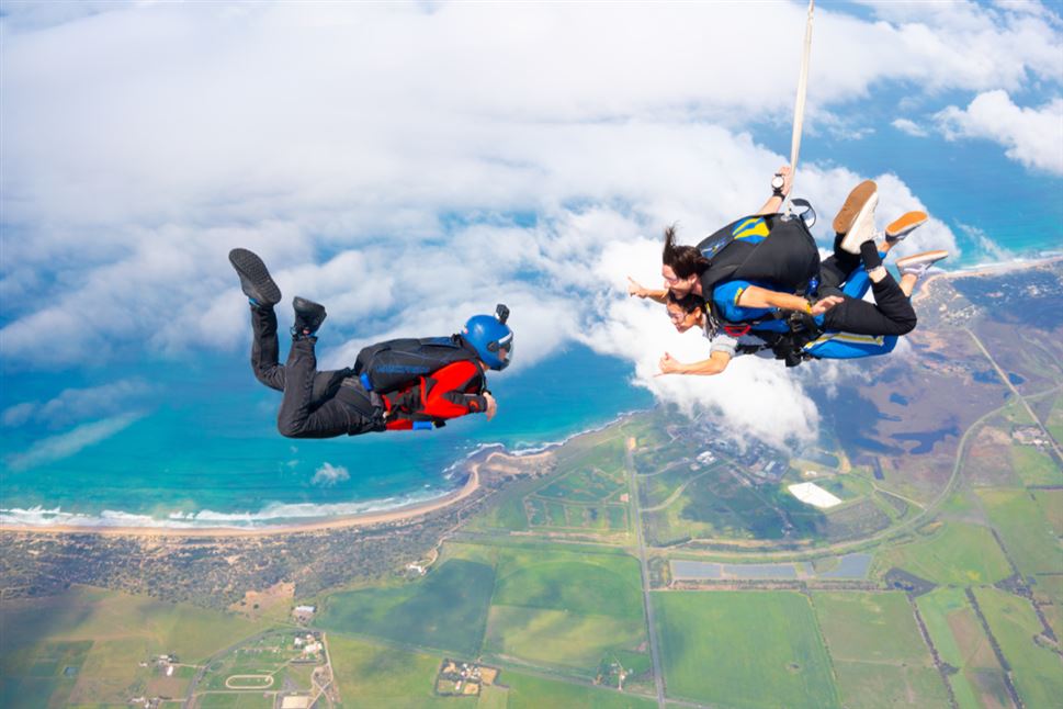 Tandem Skydive over St Kilda Beach