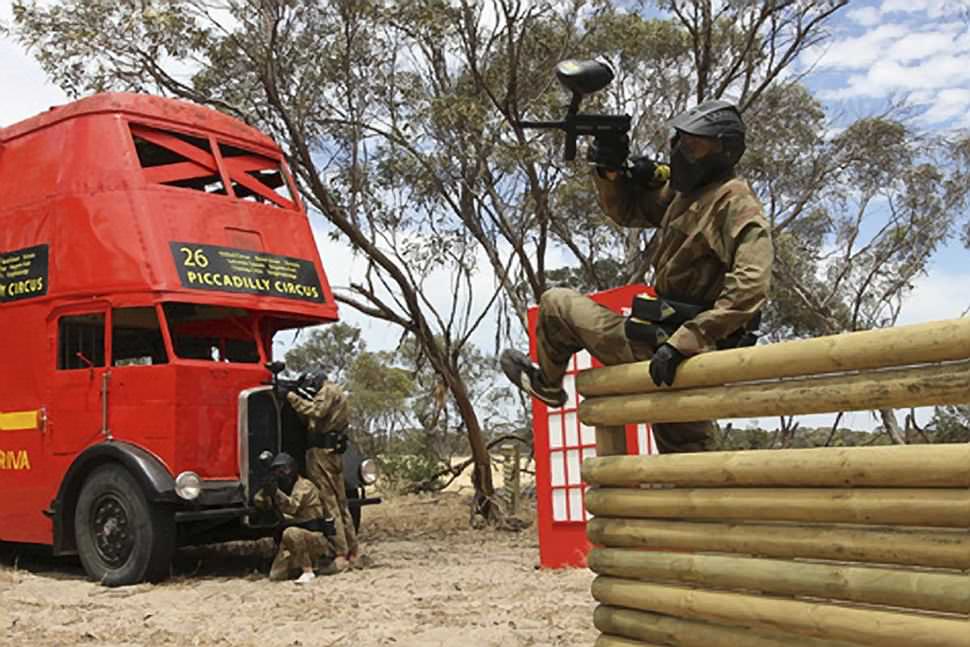 Paintballing for Five at Monarto