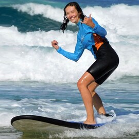 Beginner Surfing Lessons, Student