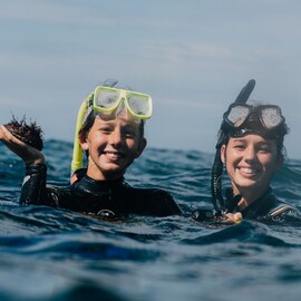 Snorkel from a Kayak for Two