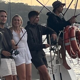 Four-Friend Yacht Getaway, Overnight on Pittwater