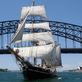 Tall Ship Wine and Canapes Cruise for Two