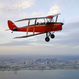 Aerobatics in a Tiger Moth Biplane