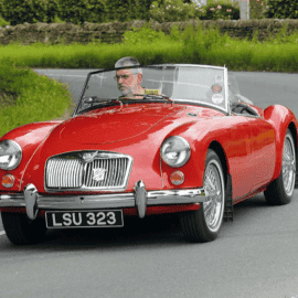 Drive Dads Car, a MGA Convertible