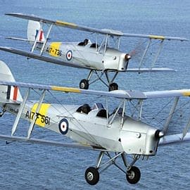 Fly in a Tiger Moth with Wild Acrobatics